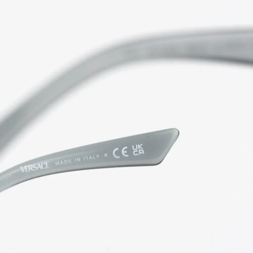 NEW Versace VE3363U 5496 Grey Transparent Square Unisex Eyeglasses VE 3363U